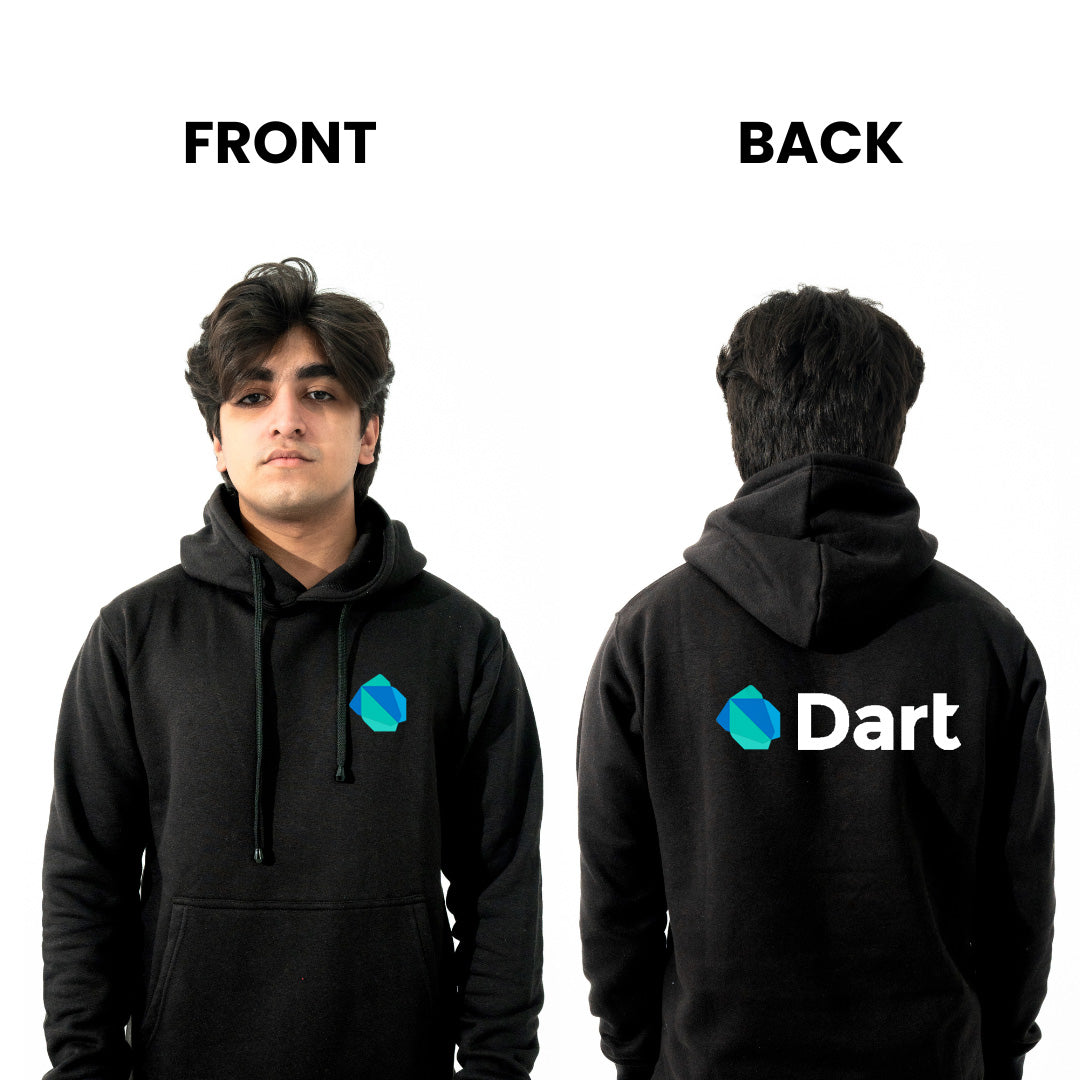 Dart Hoodie for Developers - Premium Cotton Fleece