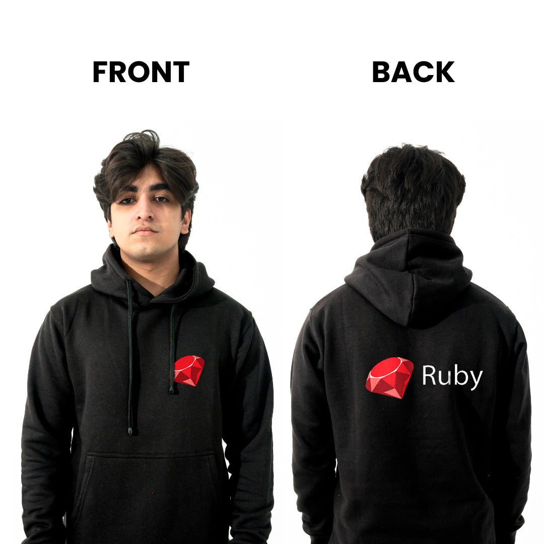 Ruby Hoodie for developers - Stylish & Comfortable for Coders