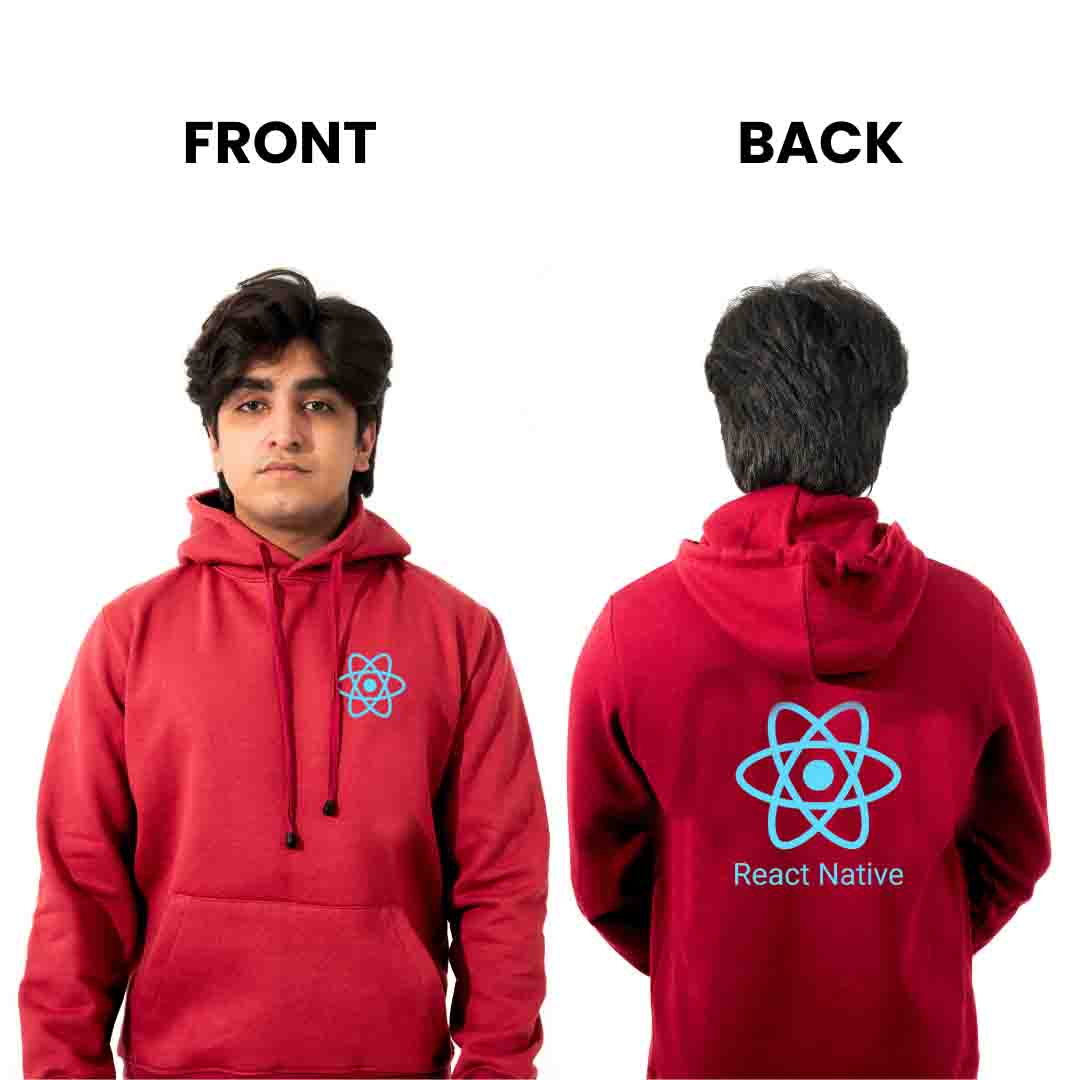React Native Hoodie for Developers - Premium Cotton Fleece