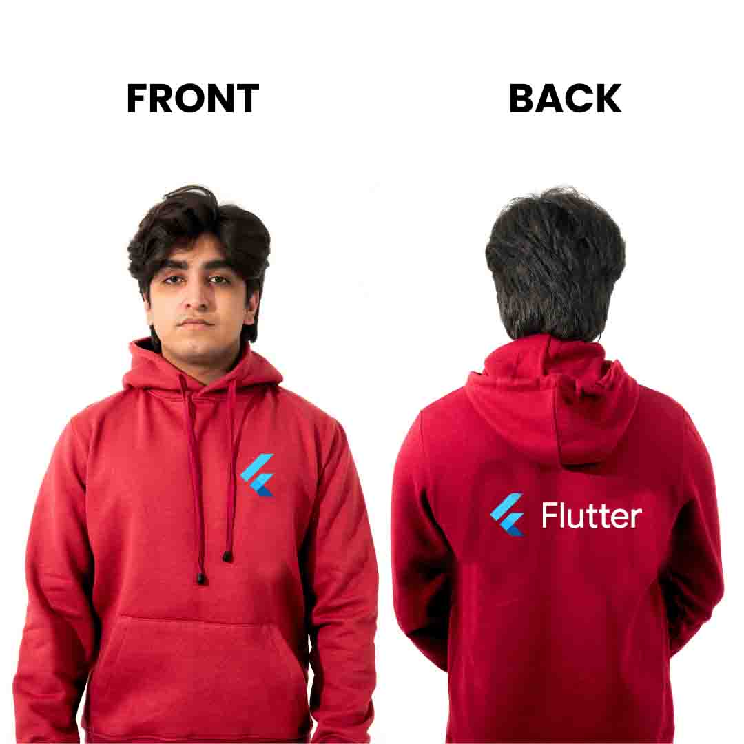 Flutter  Hoodie for Developers - Premium Cotton Fleece