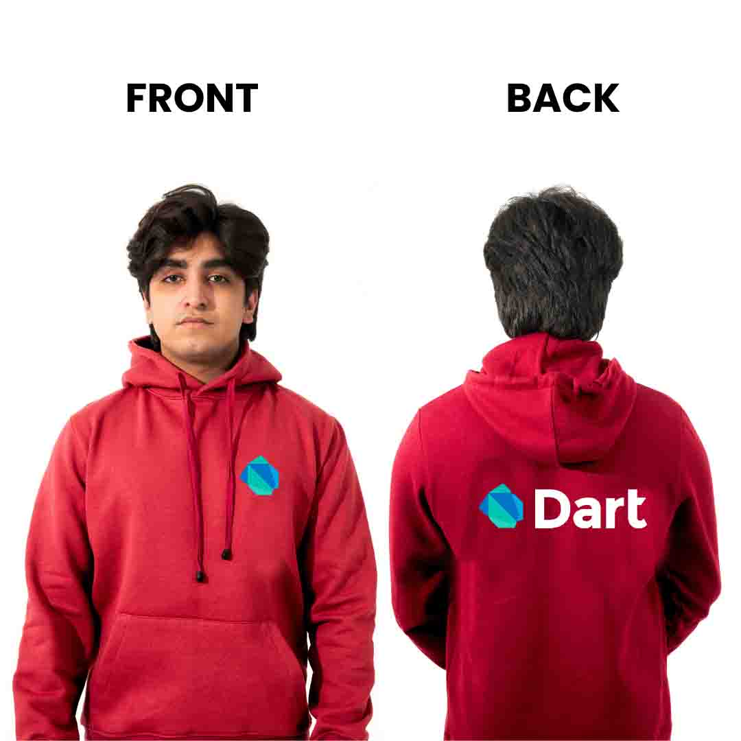 Dart Hoodie for Developers - Premium Cotton Fleece