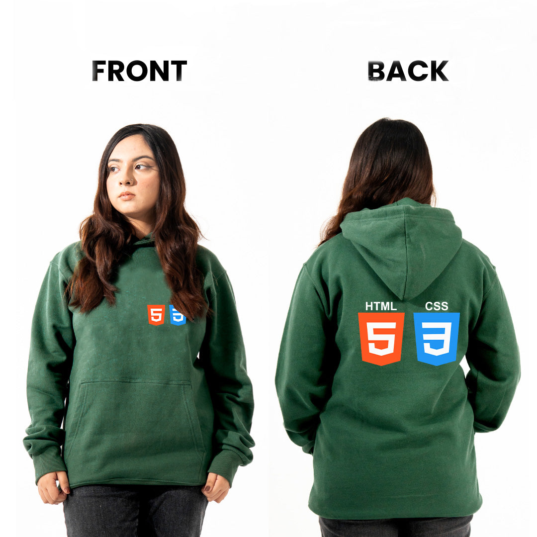 HTML CSS JavaScript Hoodie – Premium Hoodie for Web Developers & Programmers