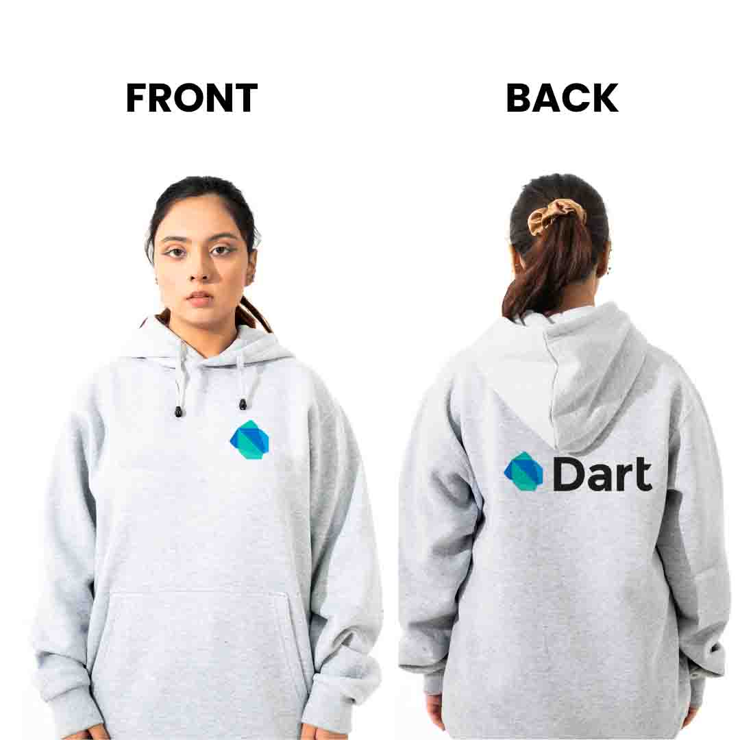 Dart Hoodie for Developers - Premium Cotton Fleece
