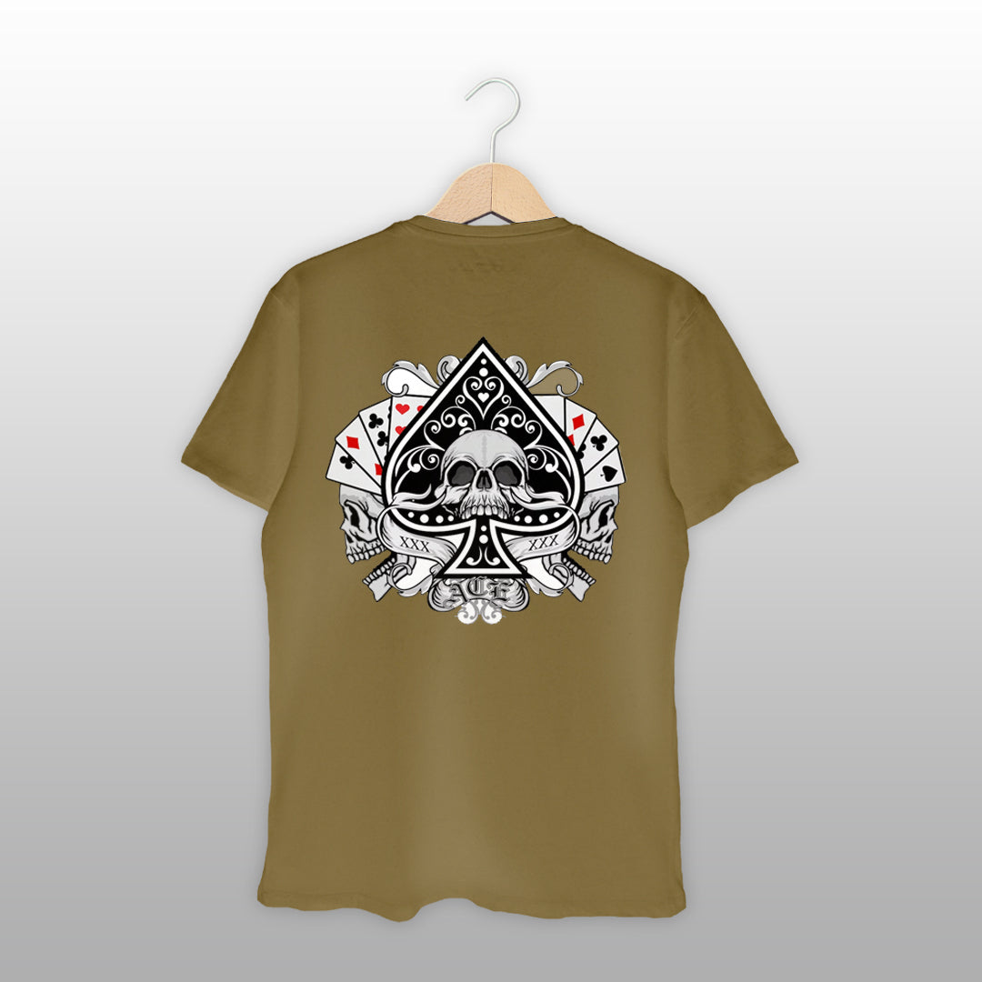 Ace of Spades Skull Graphic T-Shirt