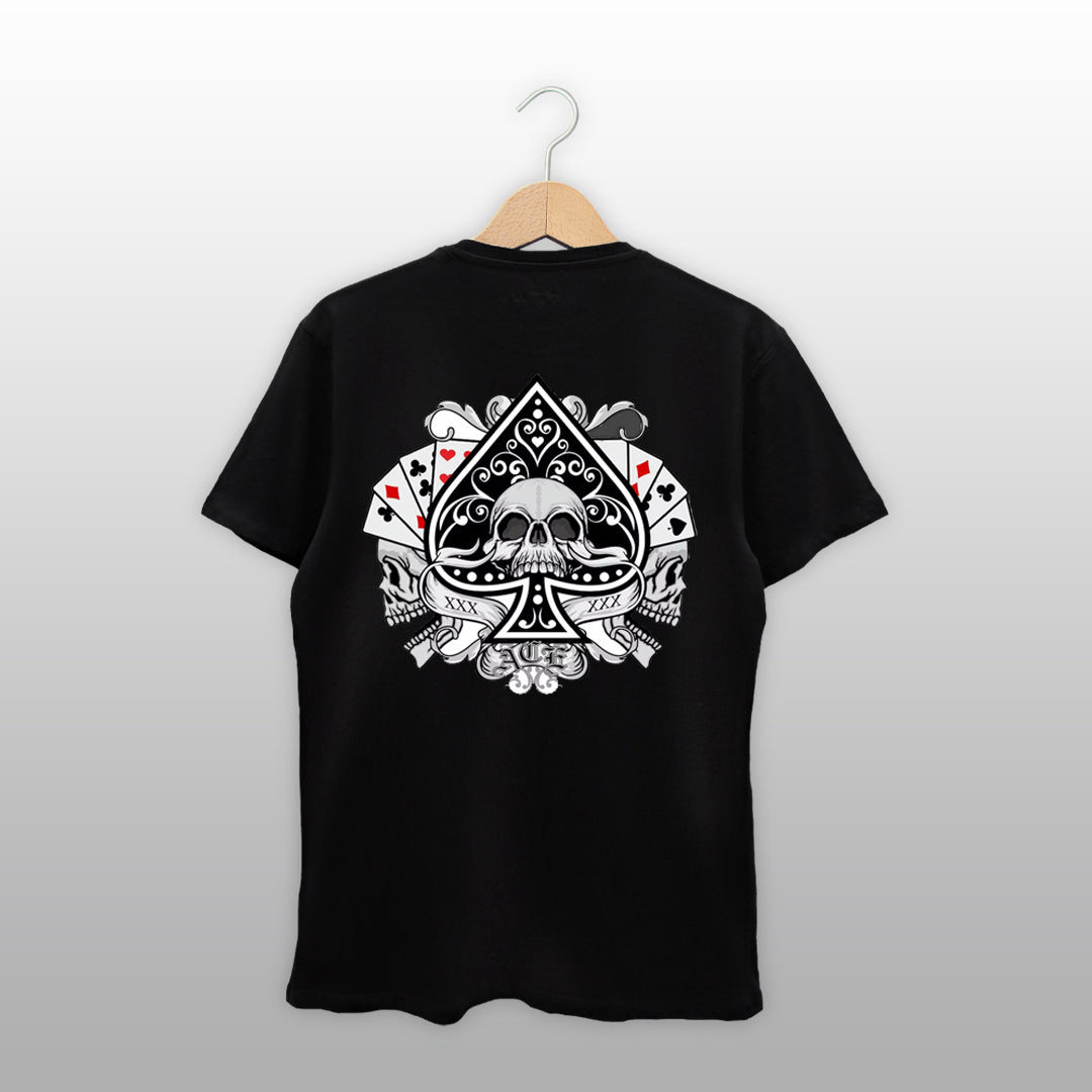 Ace of Spades Skull Graphic T-Shirt