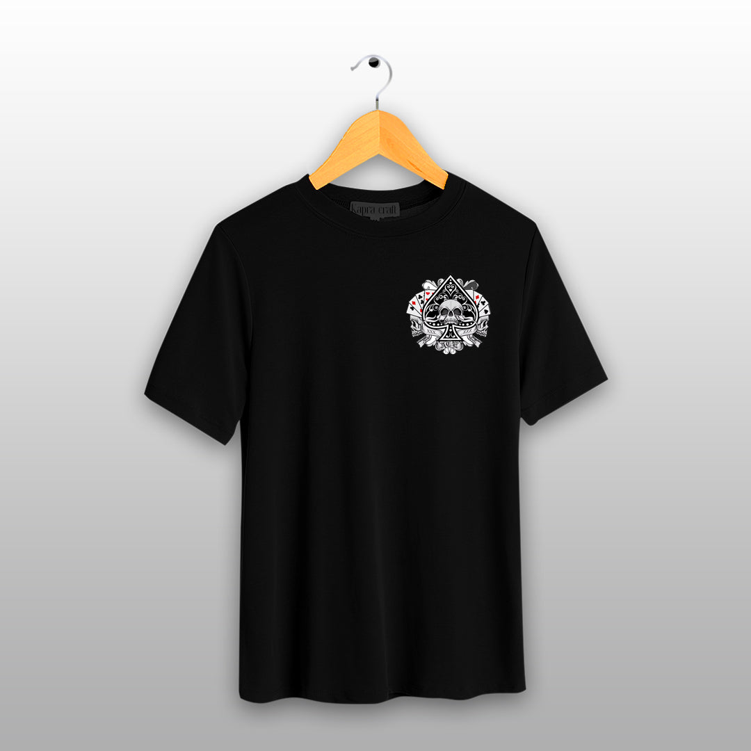 Ace of Spades Skull Graphic T-Shirt