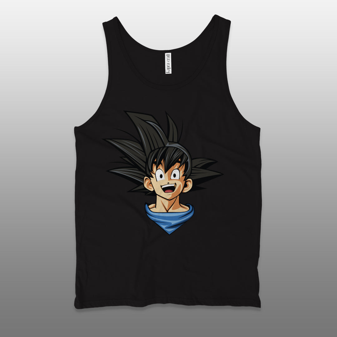Goku Men’s Staple Tank Top – Iconic Anime Graphic Shirt