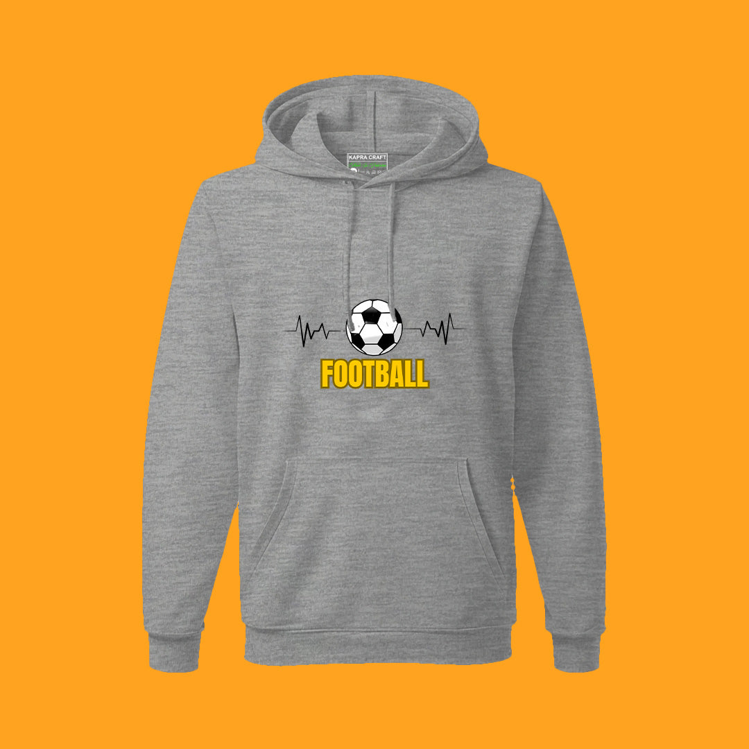 Football Hoodie - Warm & Durable with Cotton Fleece