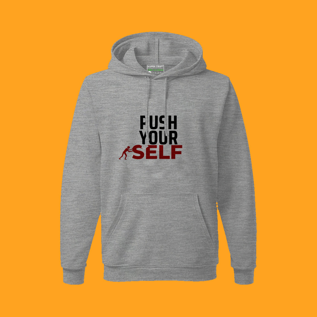Push Yourself Hoodie - Motivational & Comfortable for Football Fans