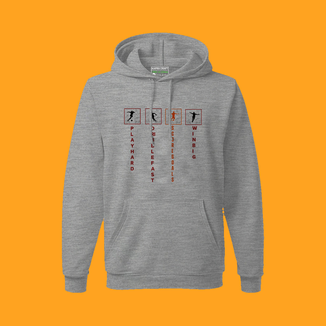 Win with Effort Hoodie - Motivational & Comfortable for Football Fans