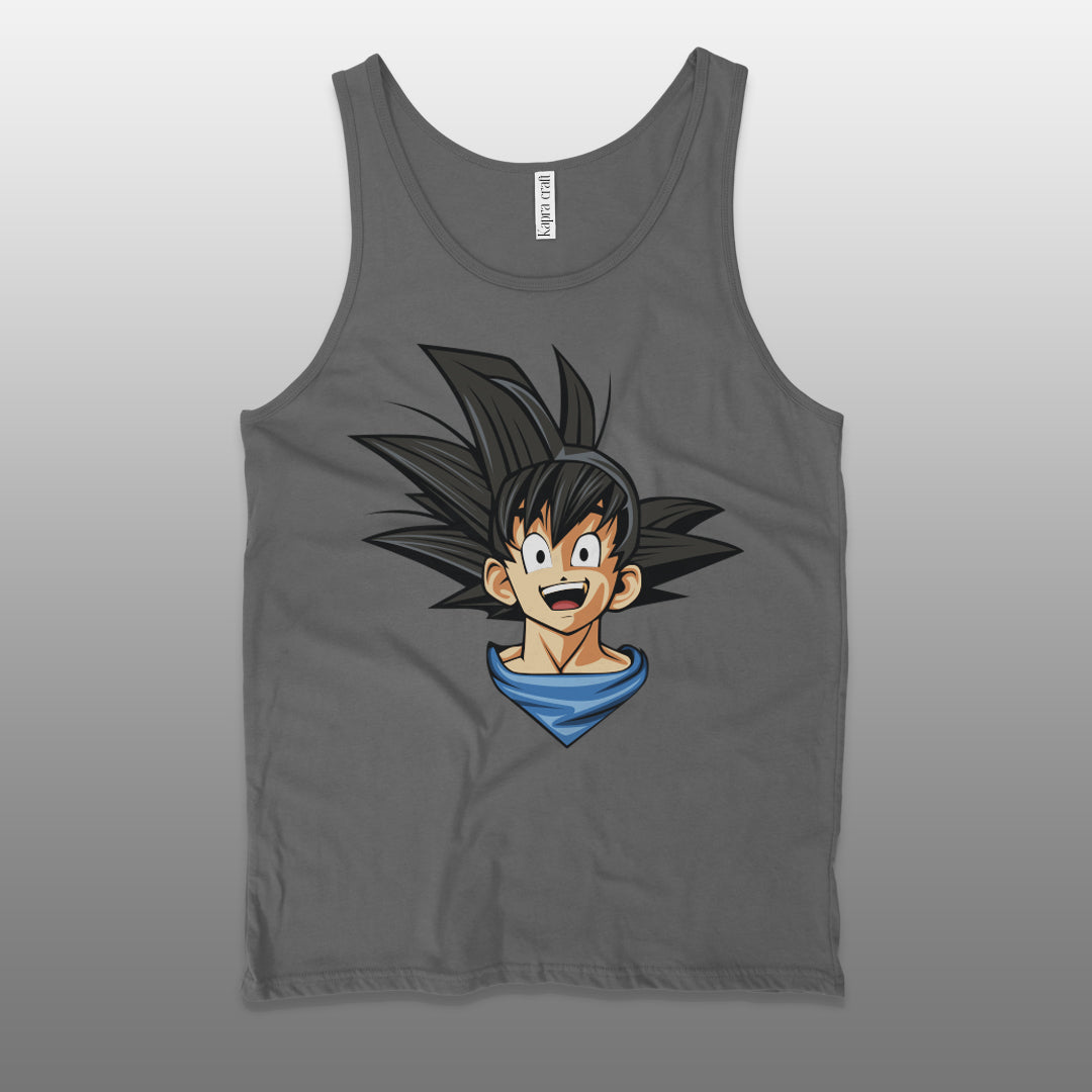 Goku Men’s Staple Tank Top – Iconic Anime Graphic Shirt