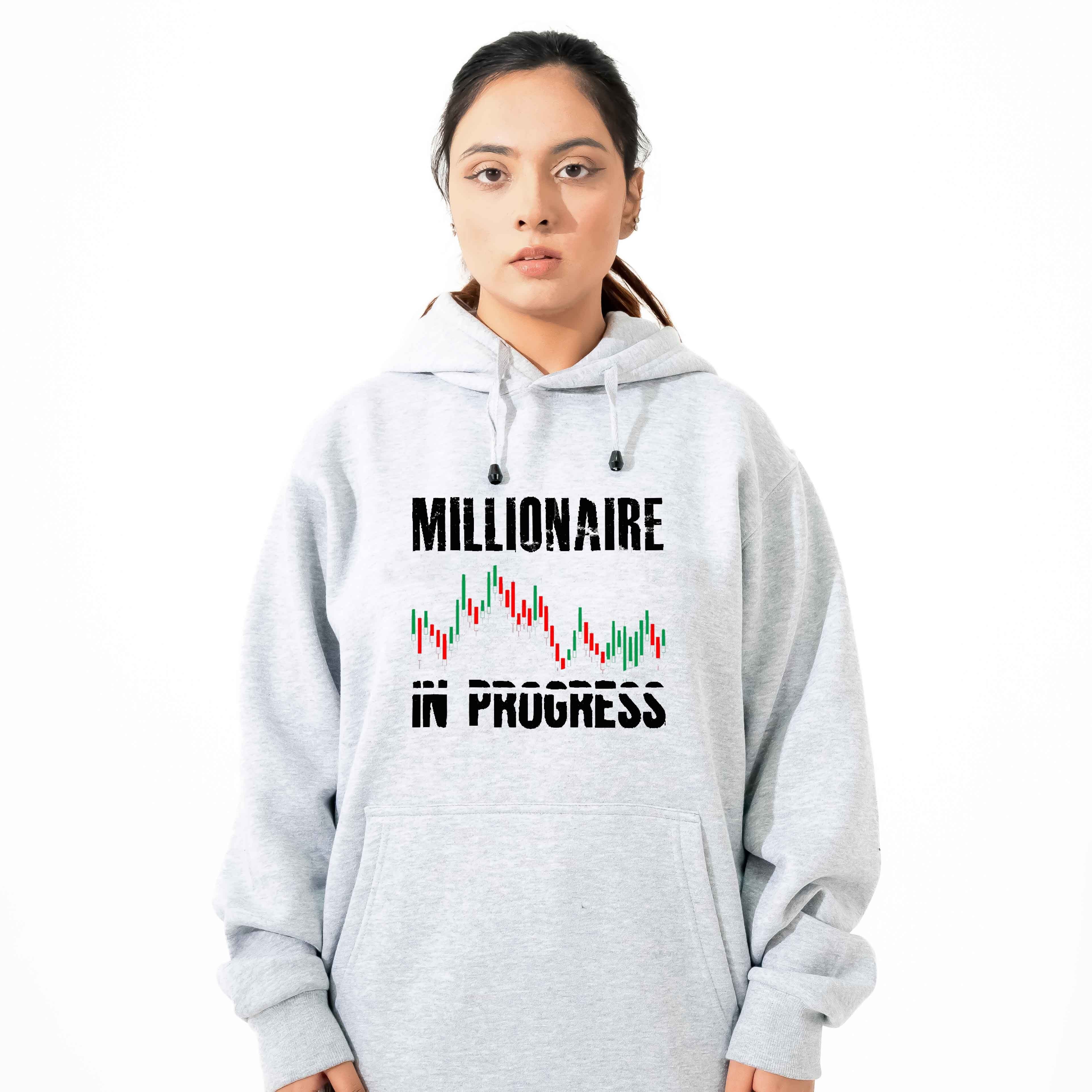 Millionaire in Progress Hoodie - Motivational Trading Apparel