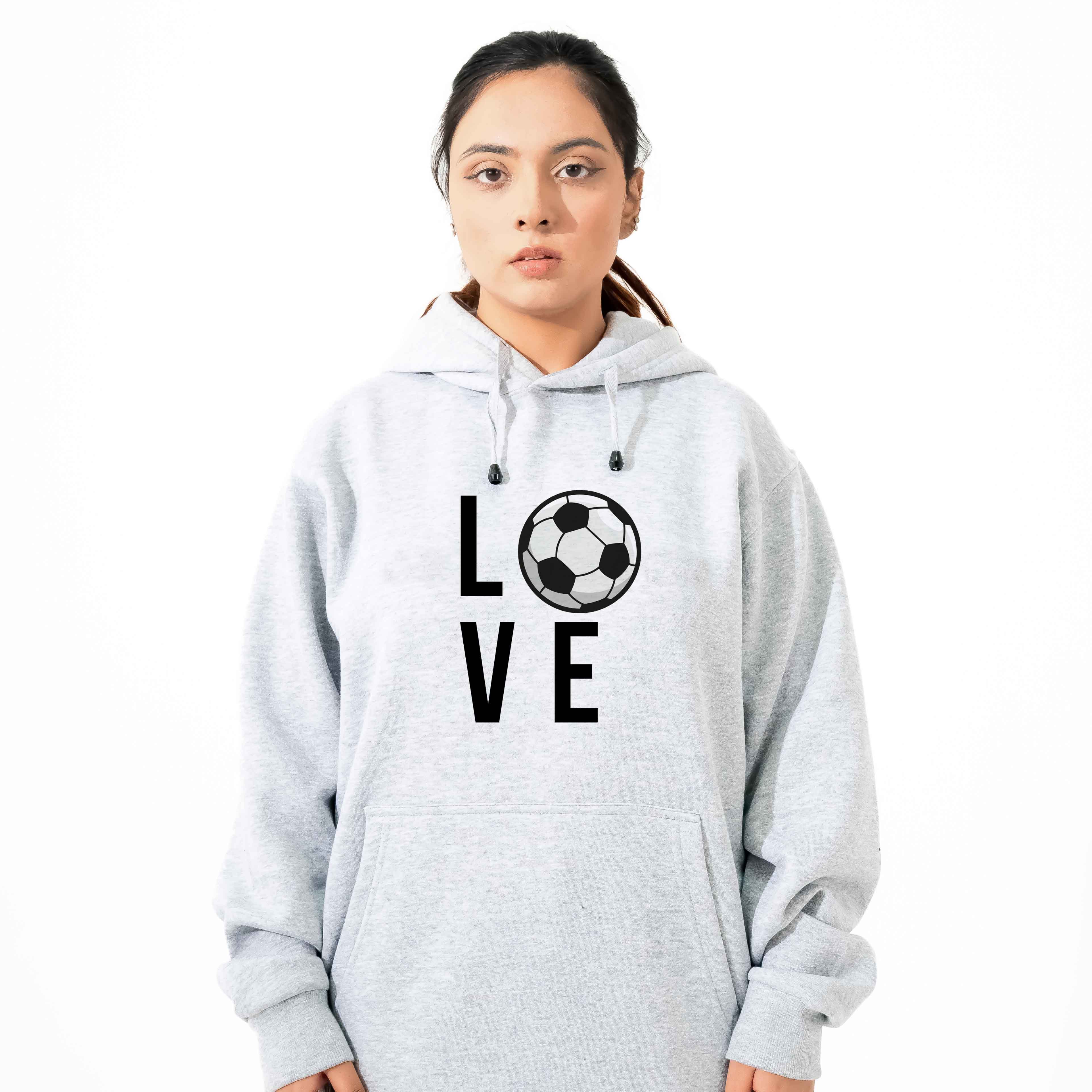 Football Is Love Hoodie - Cozy & Stylish for Fans