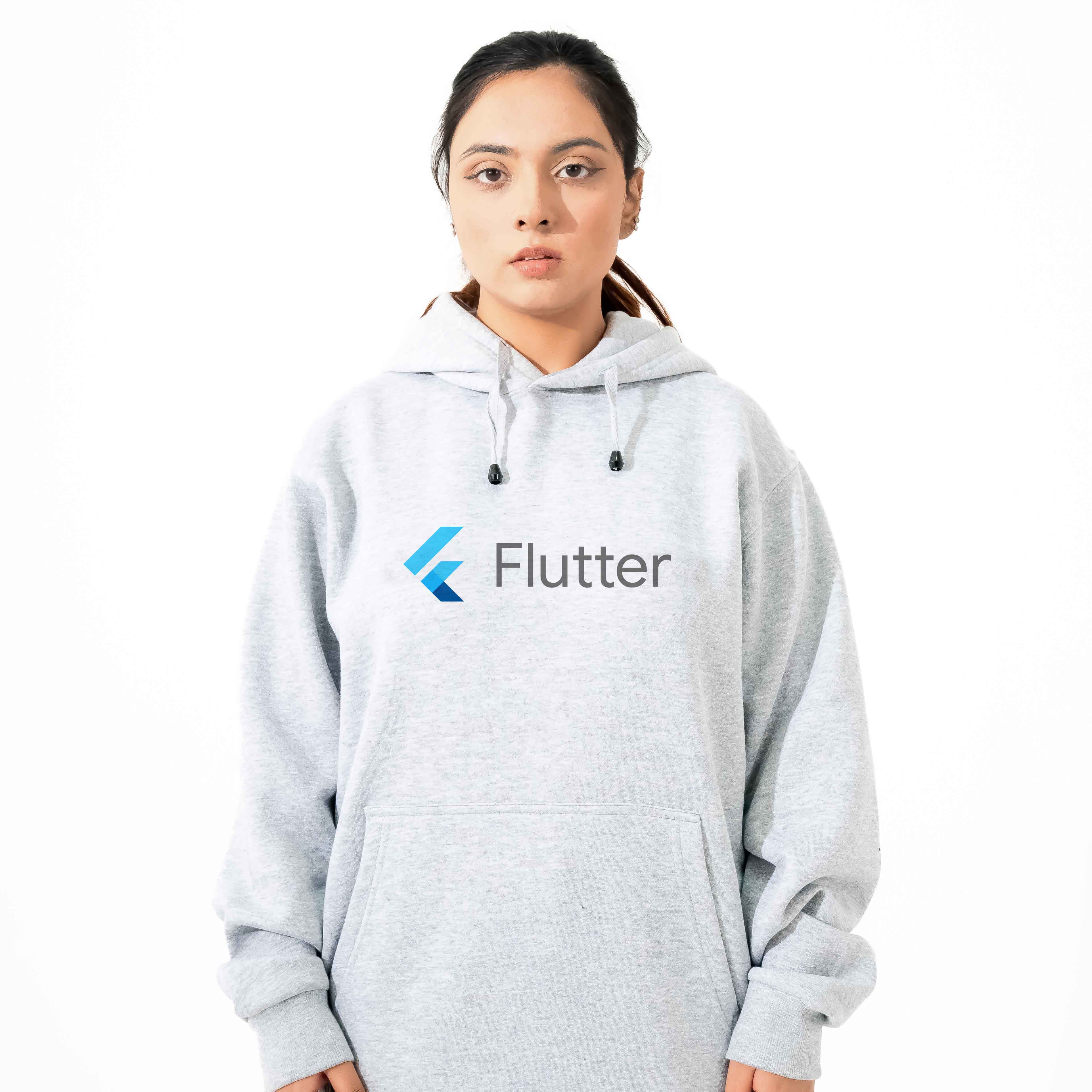 Flutter  Hoodie for Developers - Premium Cotton Fleece