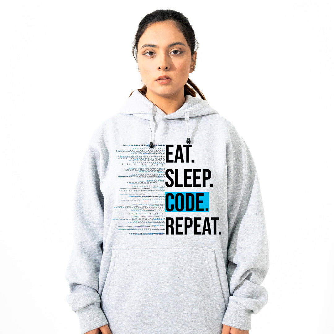 Eat Sleep Code Repeat Hoodie – Premium Hoodie for Coders & Programmers
