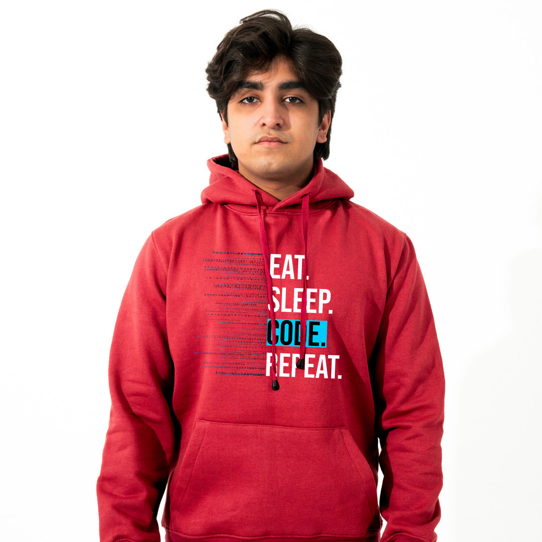 Eat Sleep Code Repeat Hoodie – Premium Hoodie for Coders & Programmers