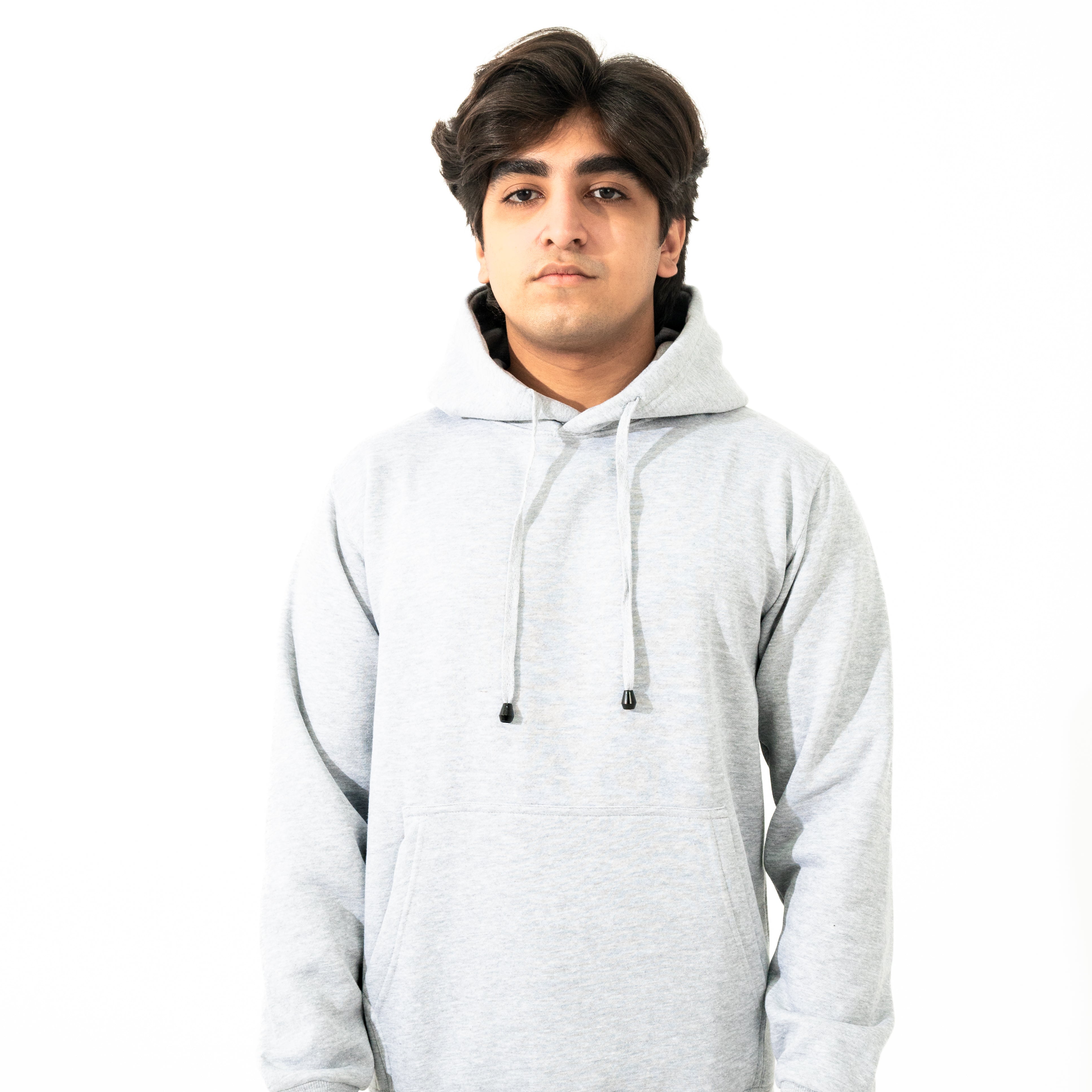 Grey Plain Hoodie - Winter Wear for Men & Women in Pakistan