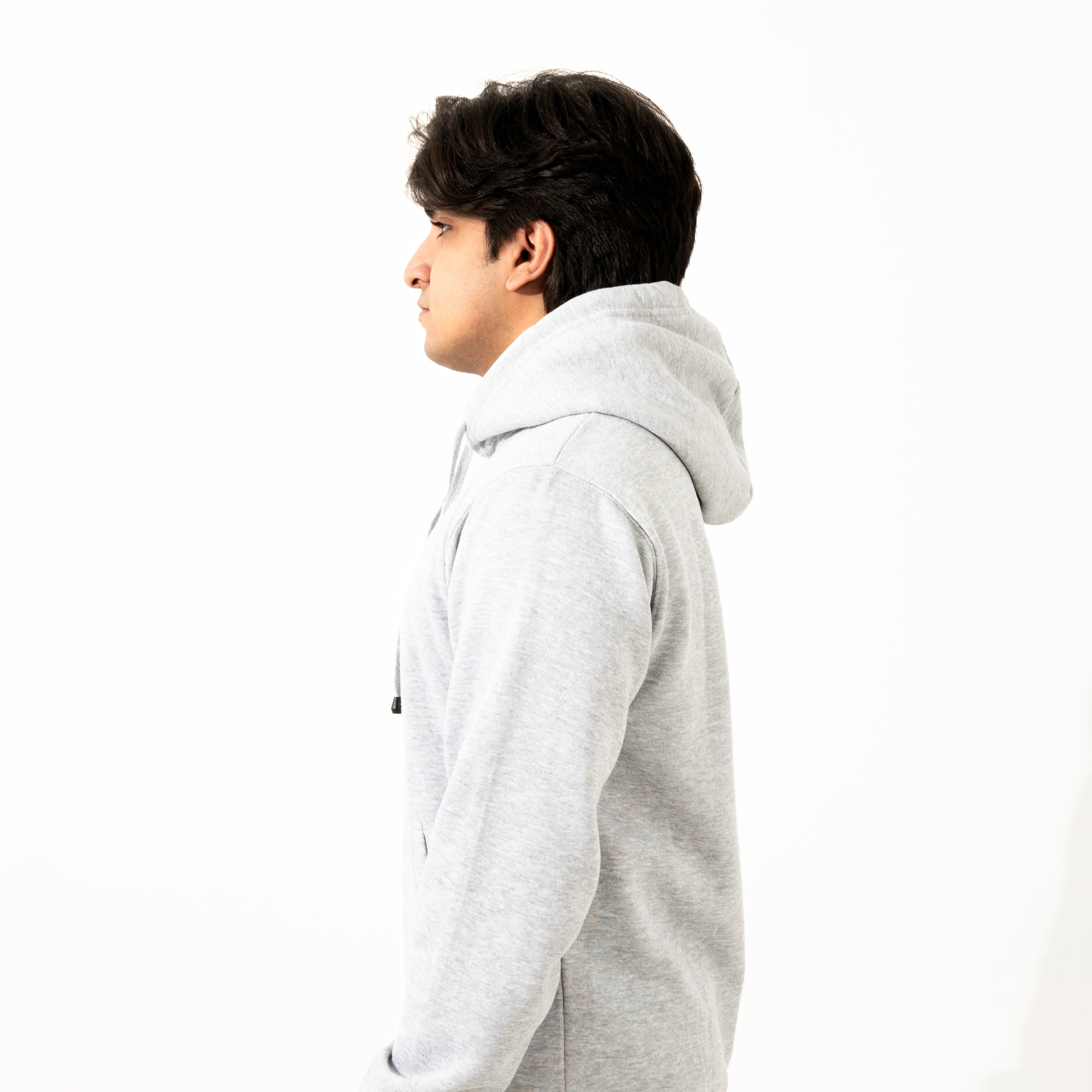 Grey Plain Hoodie - Winter Wear for Men & Women in Pakistan