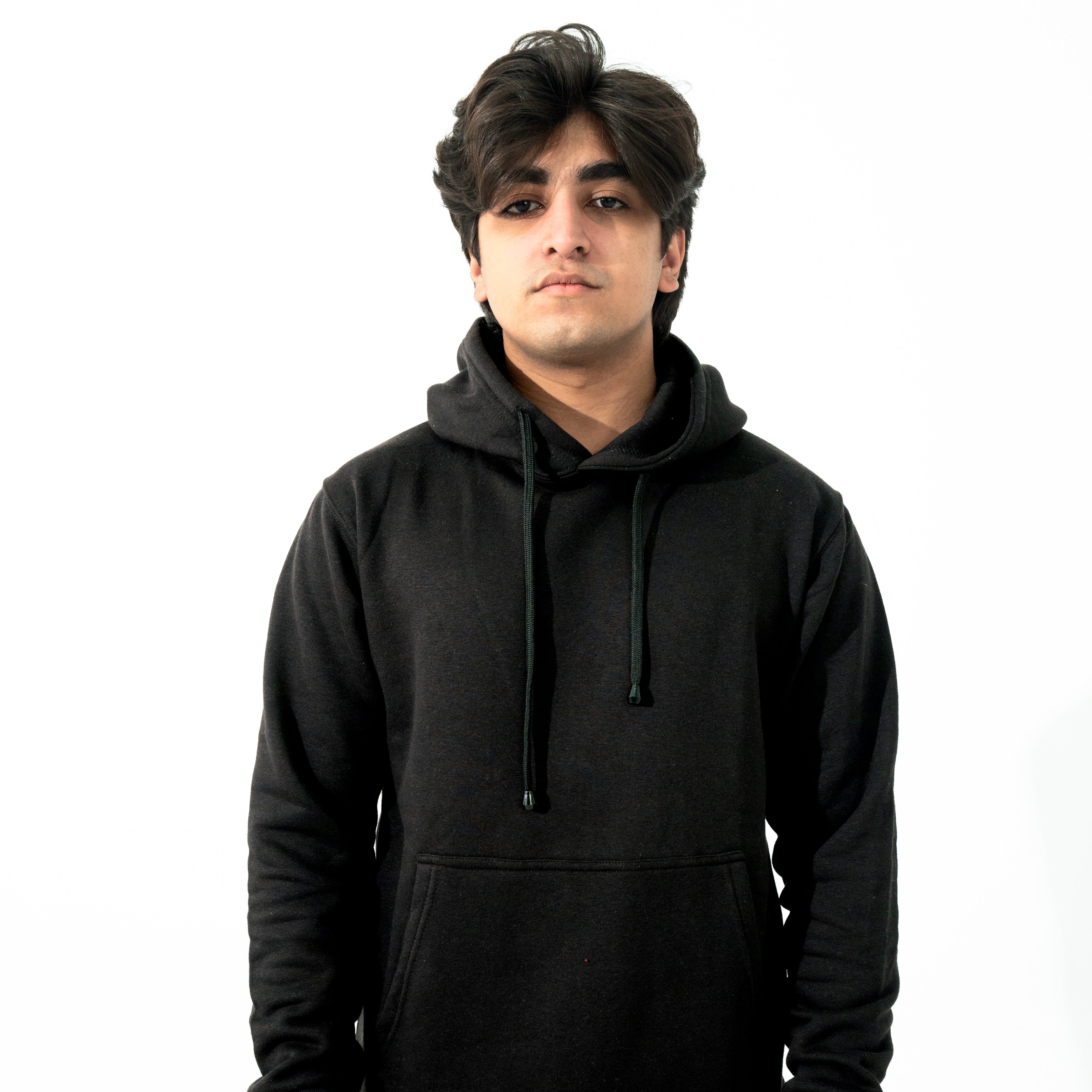 Black Plain Hoodie - Winter Wear for Men & Women in Pakistan