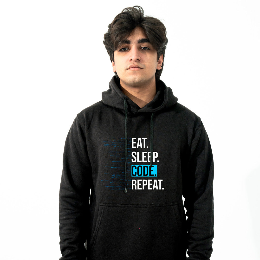 Eat Sleep Code Repeat Hoodie – Premium Hoodie for Coders & Programmers