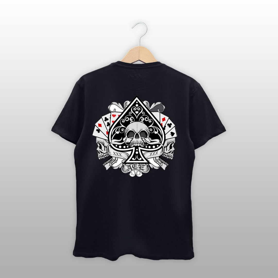 Ace of Spades Skull Graphic T-Shirt