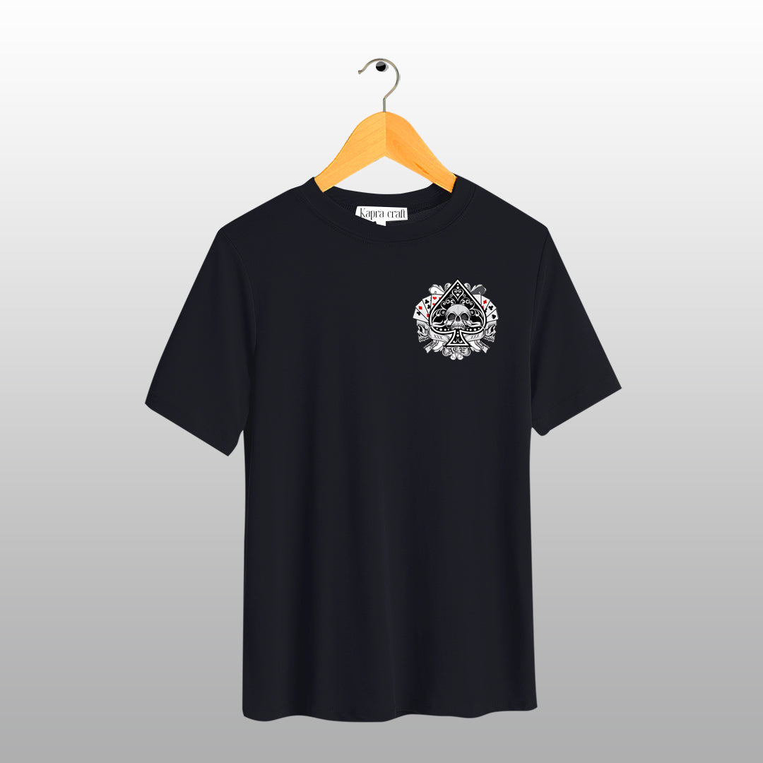 Ace of Spades Skull Graphic T-Shirt