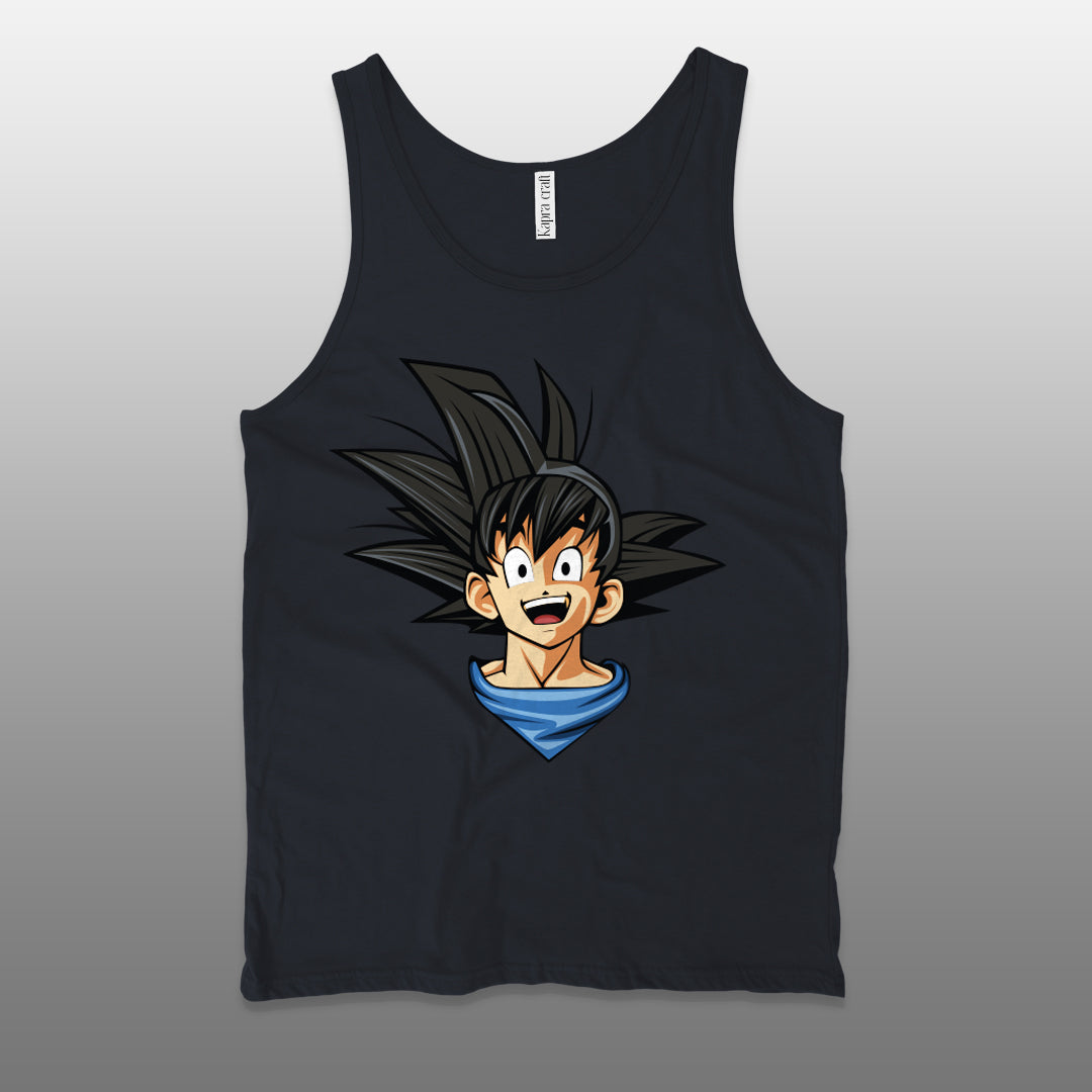Goku Men’s Staple Tank Top – Iconic Anime Graphic Shirt