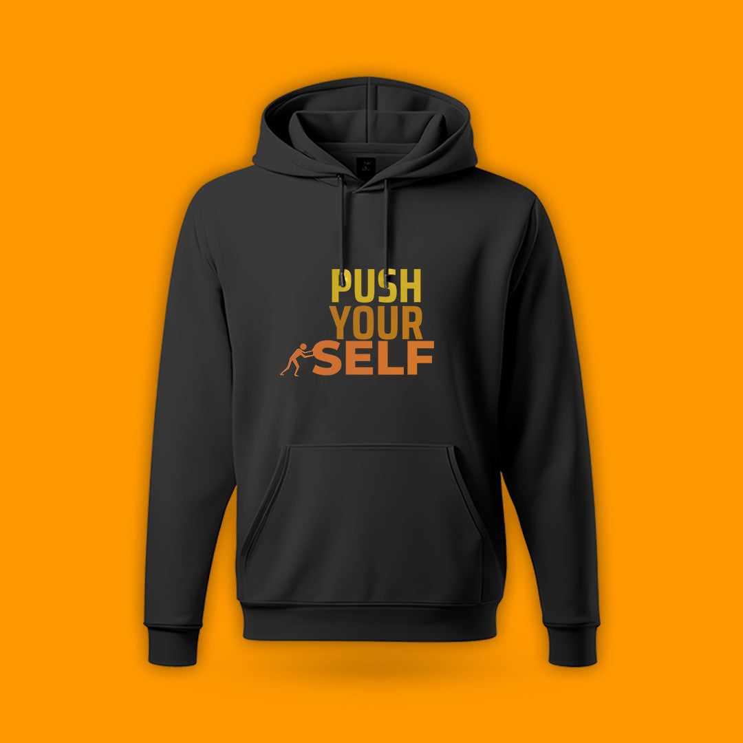 Push Yourself Hoodie - Motivational & Comfortable for Football Fans