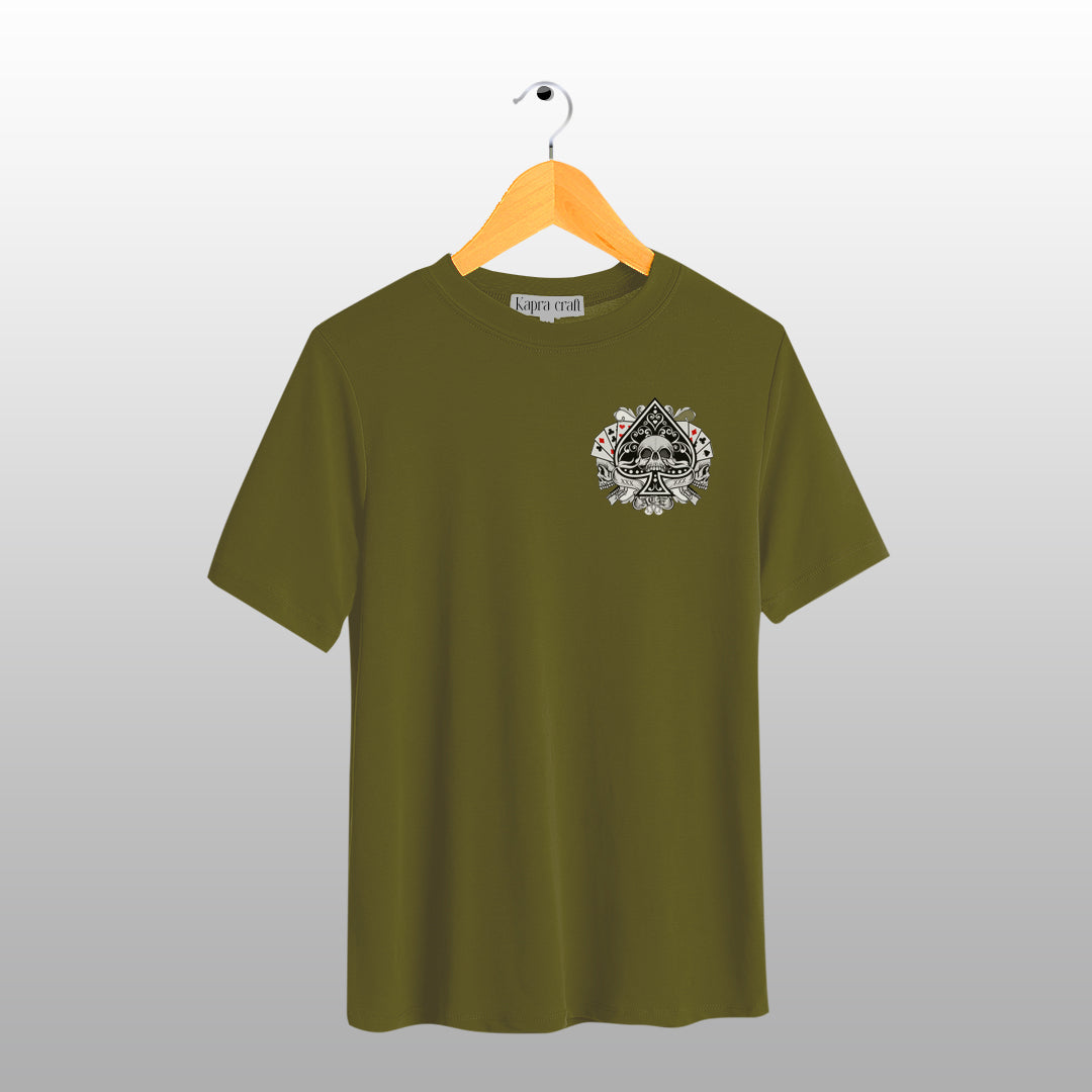 Ace of Spades Skull Graphic T-Shirt