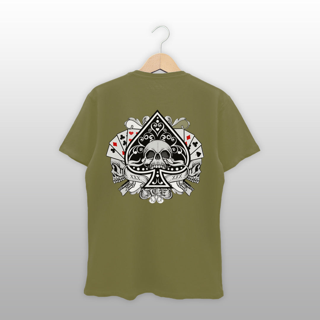 Ace of Spades Skull Graphic T-Shirt