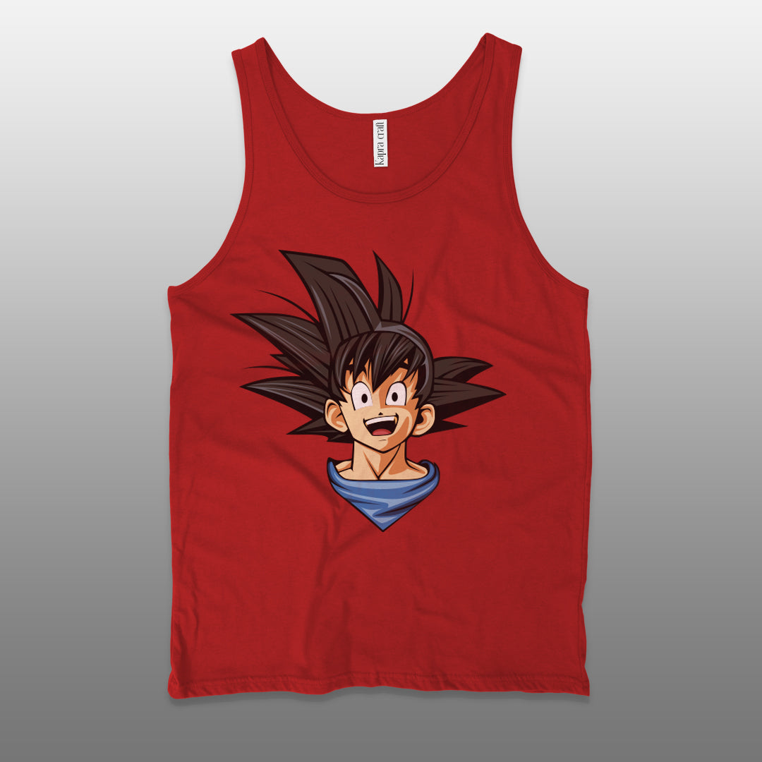 Goku Men’s Staple Tank Top – Iconic Anime Graphic Shirt