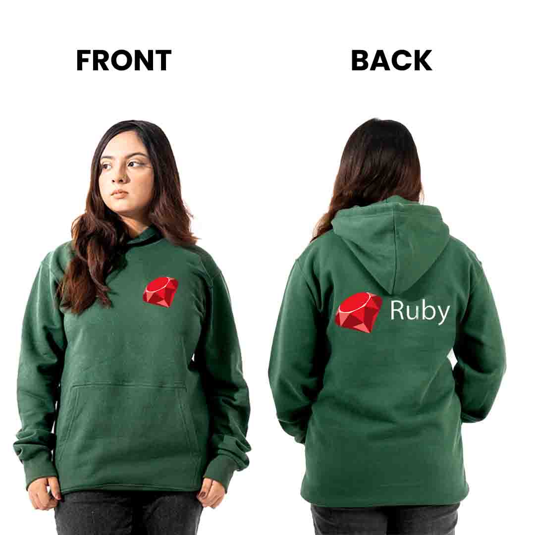 Ruby Hoodie for developers - Stylish & Comfortable for Coders
