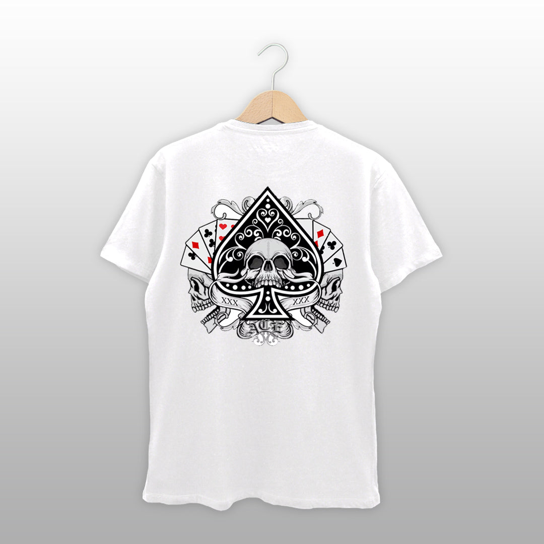 Ace of Spades Skull Graphic T-Shirt