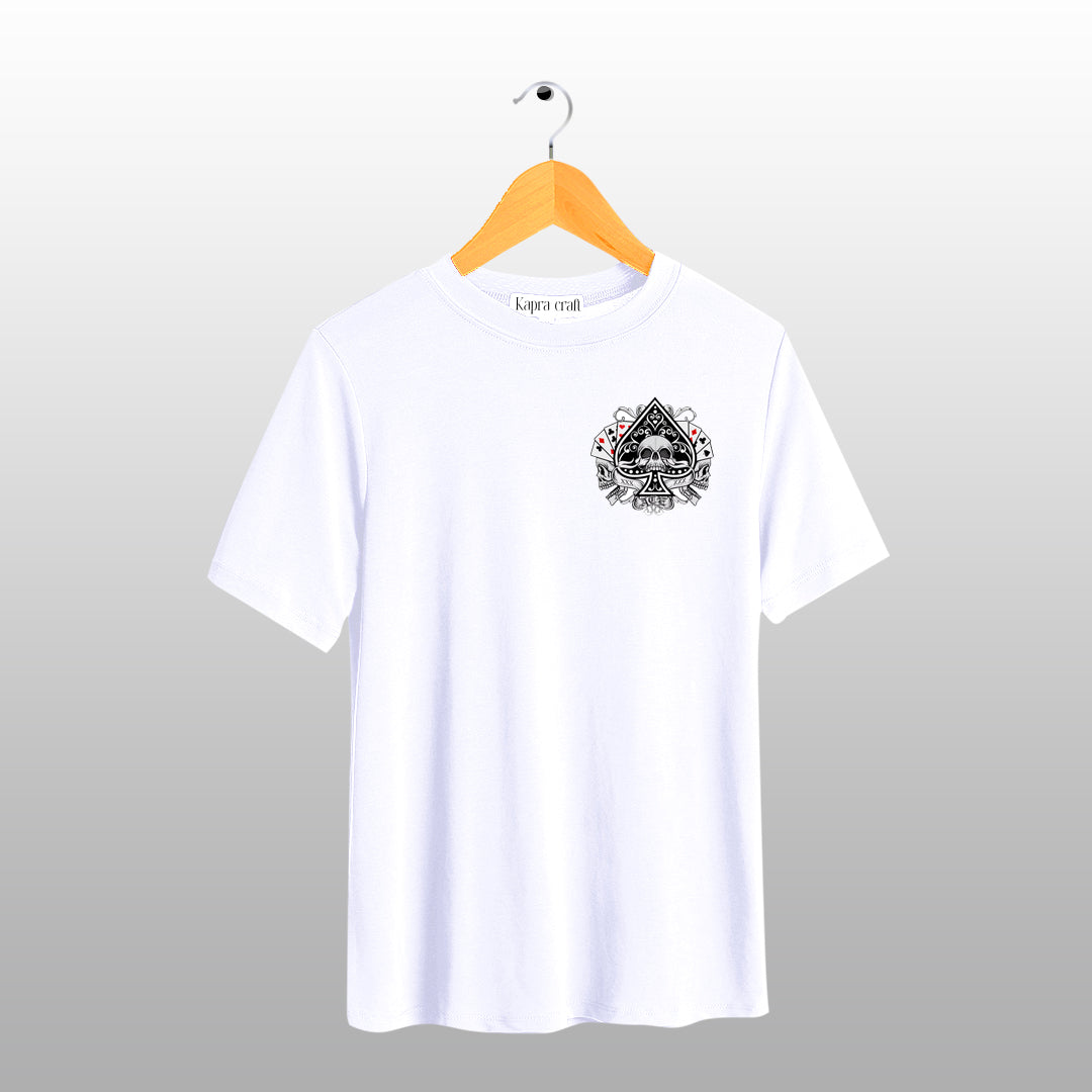 Ace of Spades Skull Graphic T-Shirt