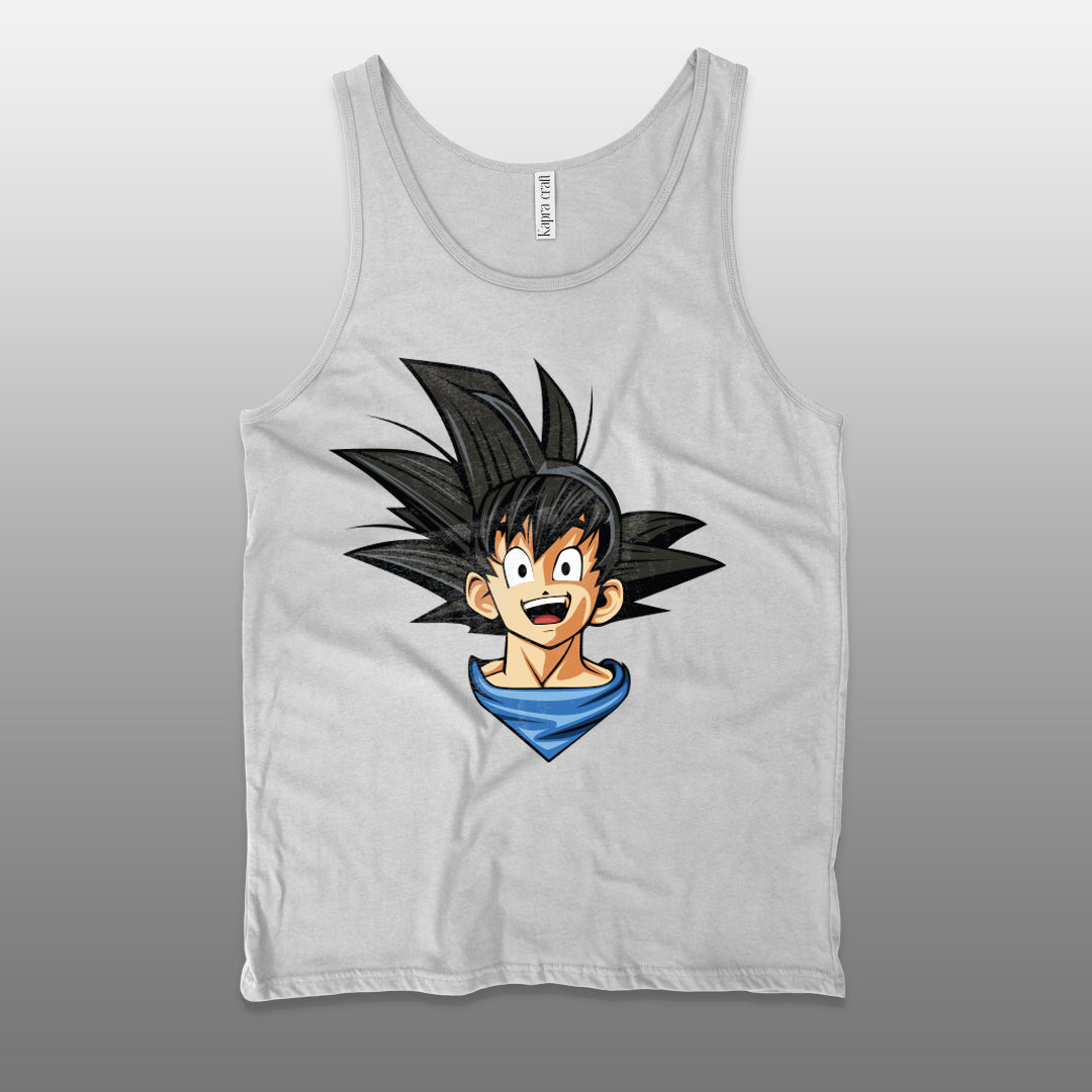 Goku Men’s Staple Tank Top – Iconic Anime Graphic Shirt
