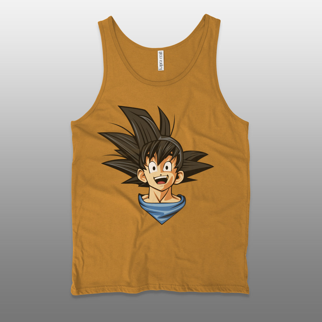 Goku Men’s Staple Tank Top – Iconic Anime Graphic Shirt