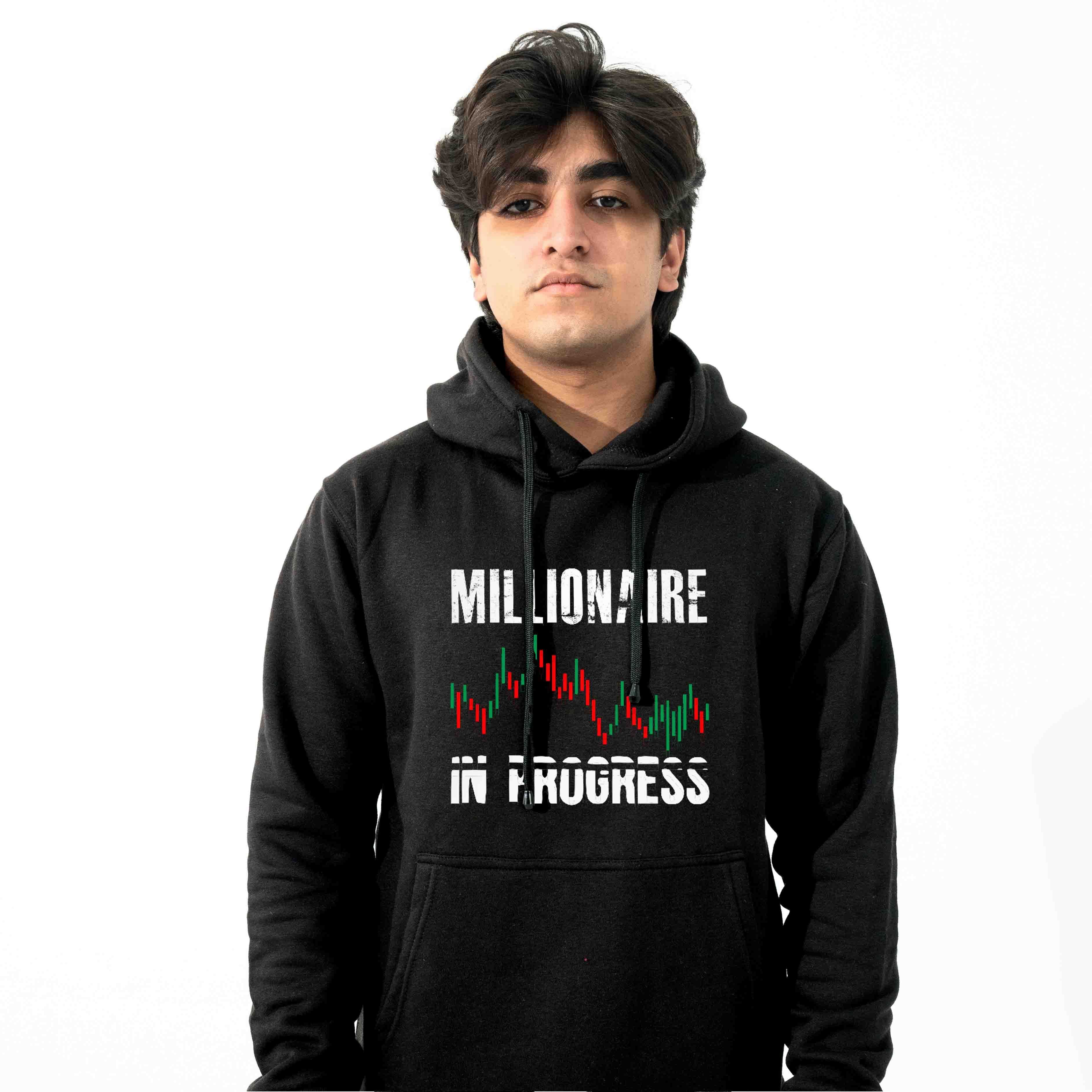 Millionaire in Progress Hoodie - Motivational Trading Apparel