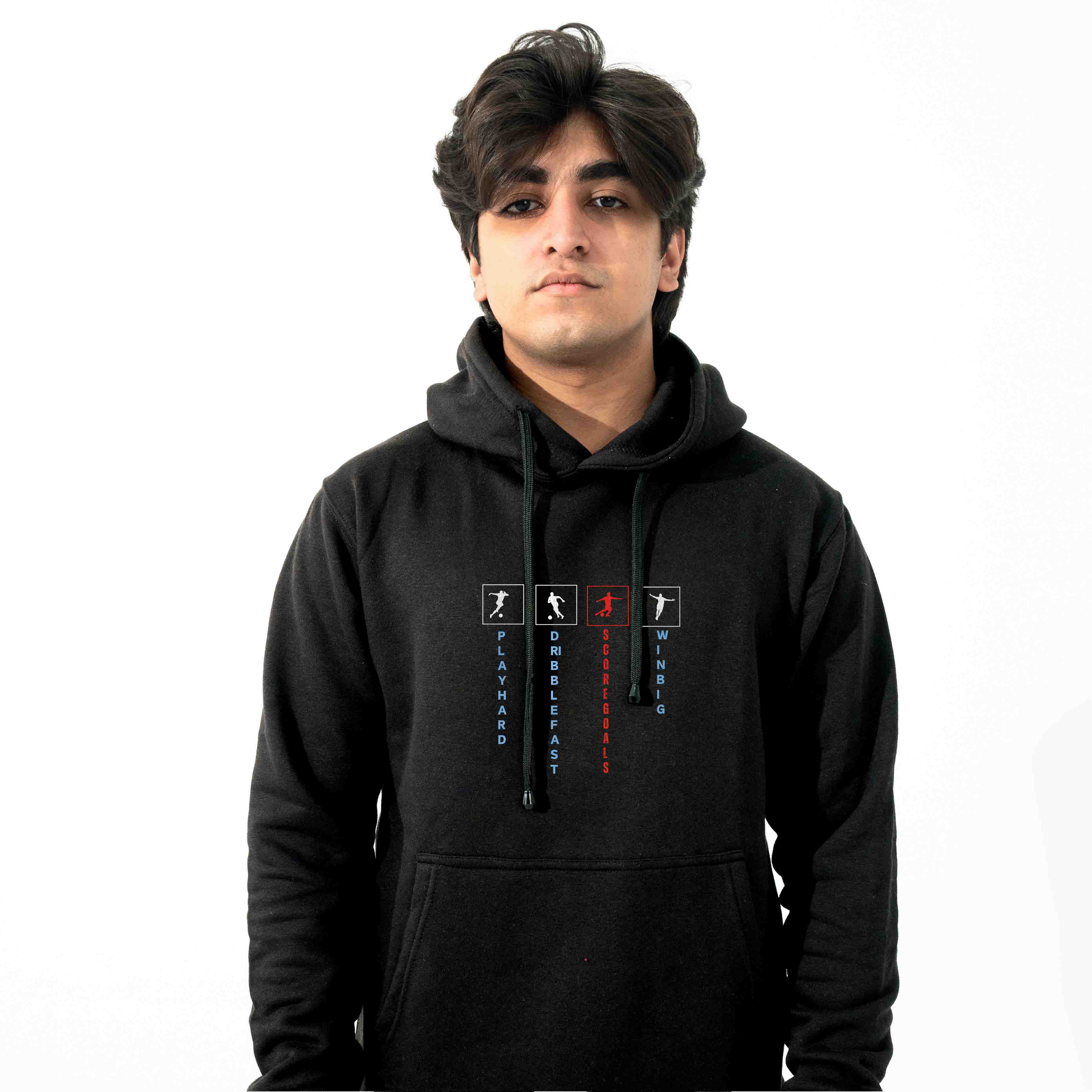Win with Effort Hoodie - Motivational & Comfortable for Football Fans