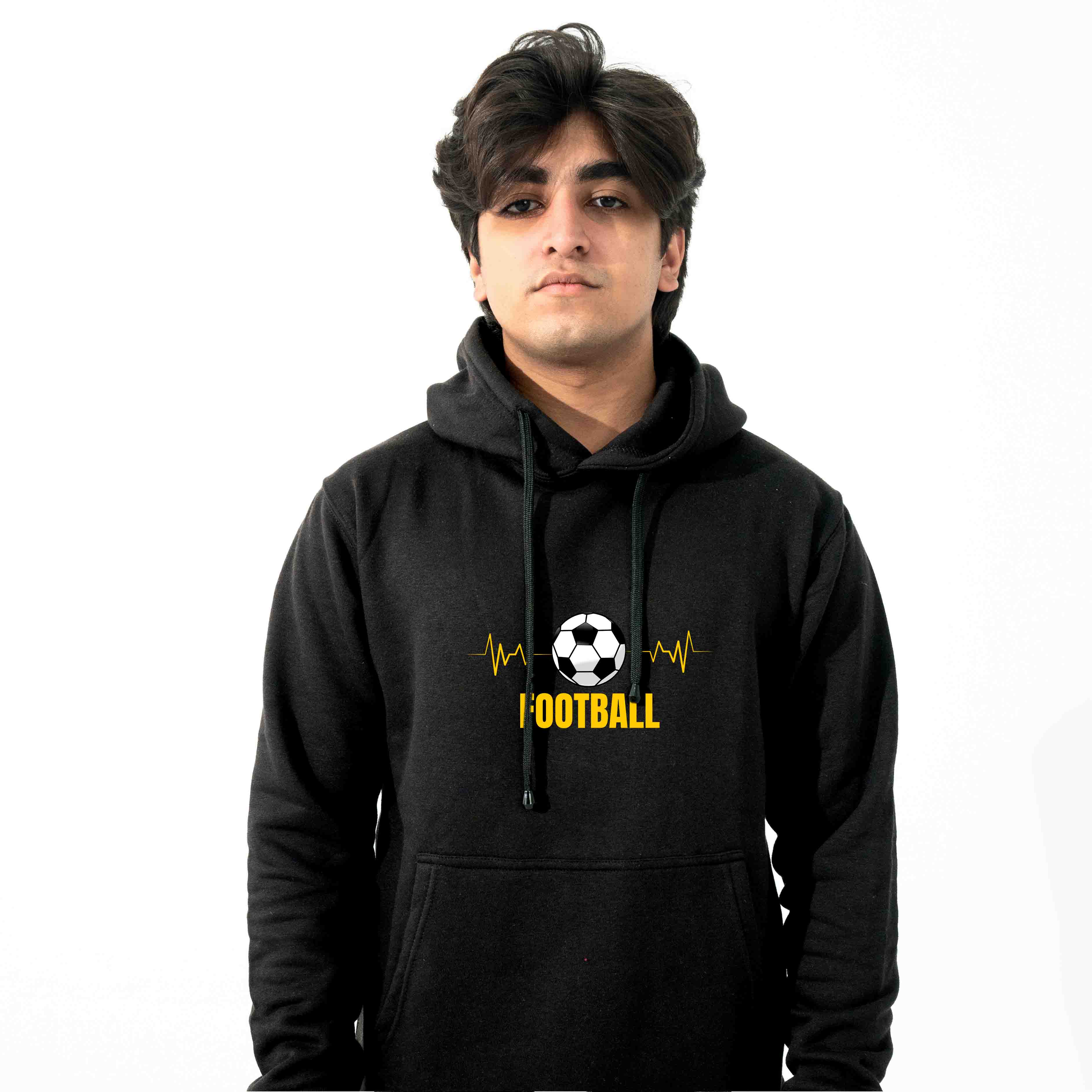 Football Hoodie - Warm & Durable with Cotton Fleece