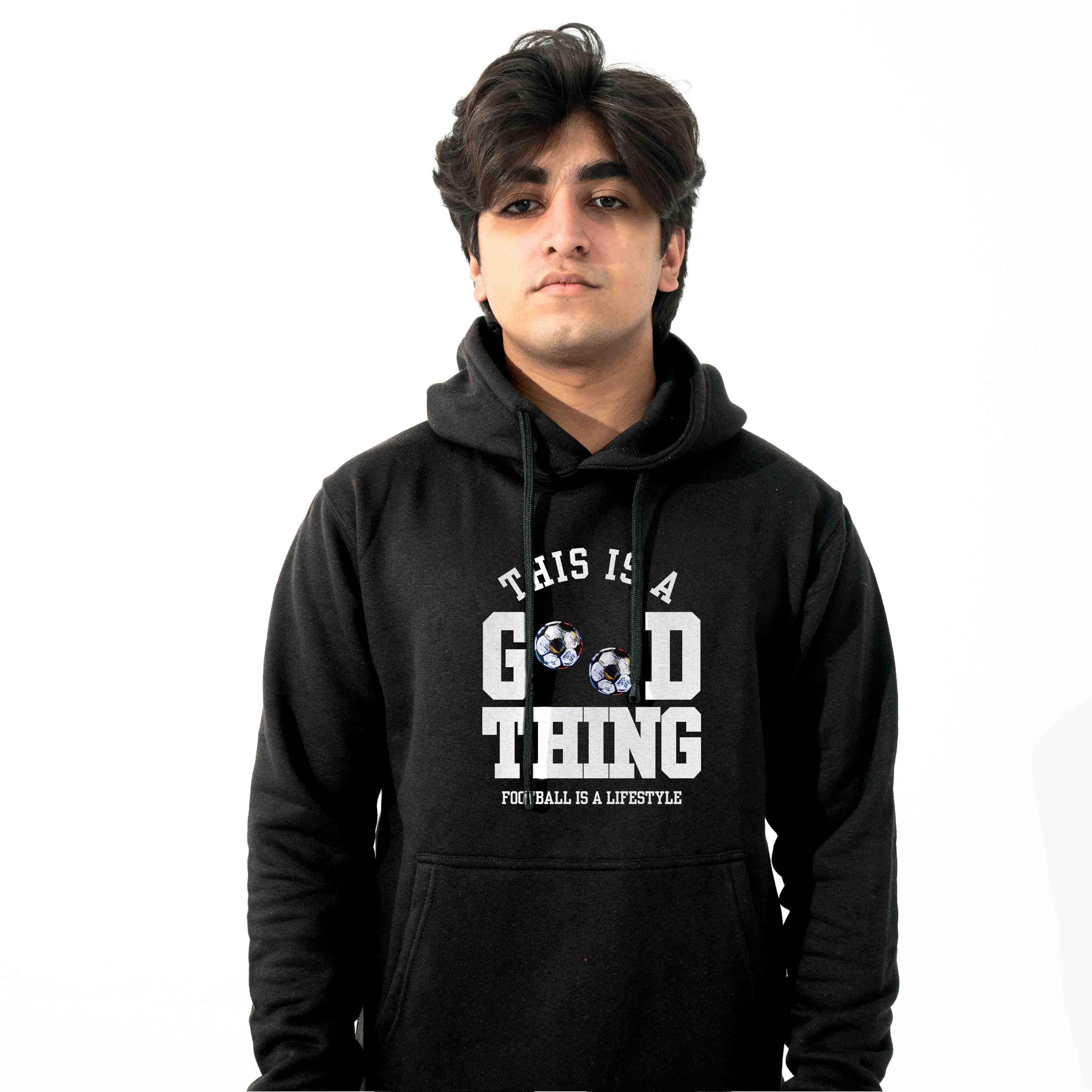 Football Is a Good Thing Hoodie - Warm & Stylish for Fans